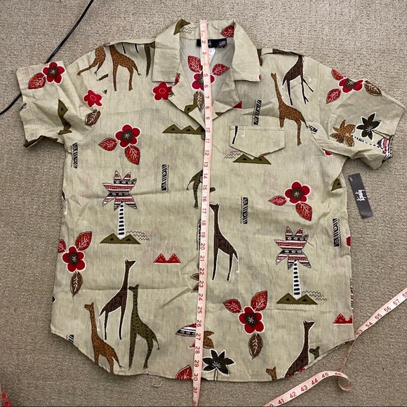 Tapestry Vintage Animal Button Up Shirt 14/16 - Picture 5 of 5